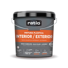 Pintura plástica interior-exterior RATIO 15L