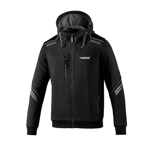 SUDADERA GRIS/NEGRO TALLA S