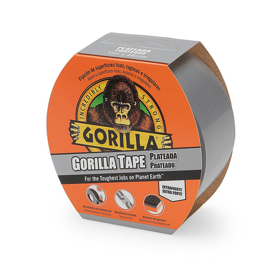 CINTA AMERICANA GORILLA 11MX48mm PLATA