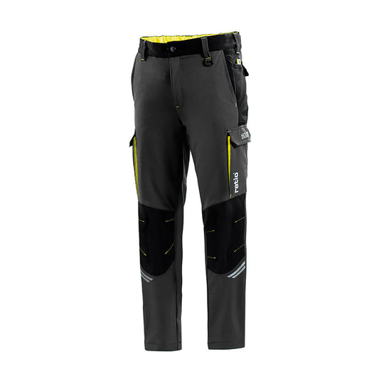 PANTALON GRIS/AMARILLO TALLA XL