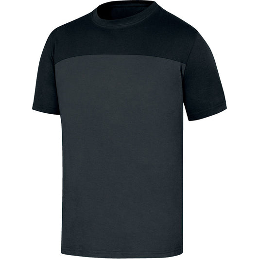 CAMISETA CUELLO REDONDO GRIS/NEGRO T/L