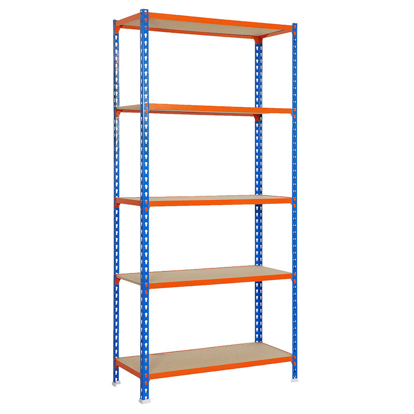 ESTANTERIA MAD 5 B AZUL/NJ 200x100X40 CM