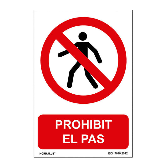 SEÑAL PROHIBIT EL PAS  210X300mm
