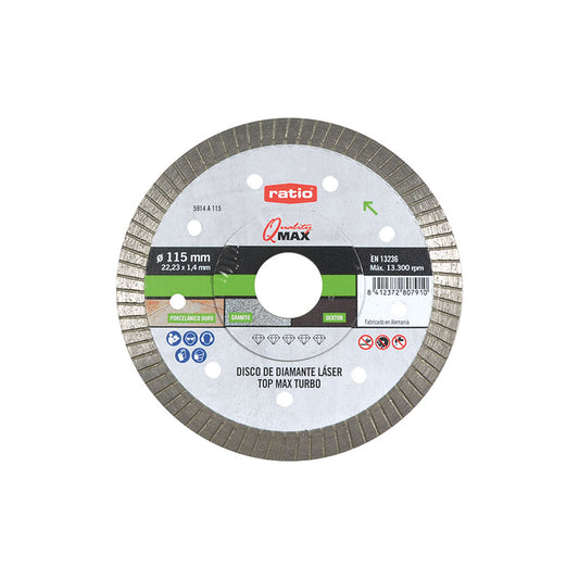 DISCO DIAMANTE PORCELAN.TURBO TOP MAX115