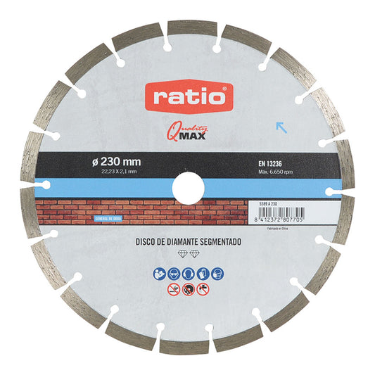DISCO DIAMANTE SINTER BETON SEGM.230MM.