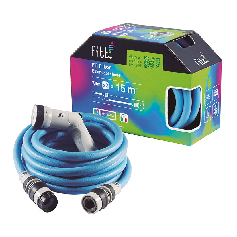 KIT MANGUERA IKON BLUE 15M+ PISTOLA