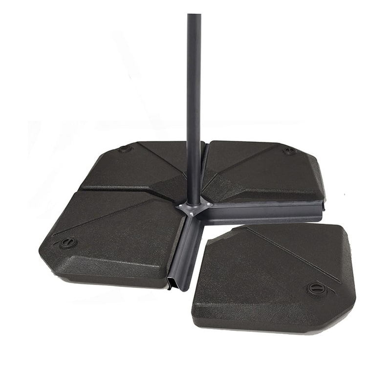 Pie parasol rellenable plástico inyección 4 unidades