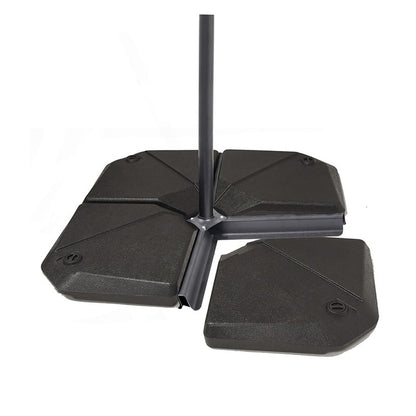 Pie parasol rellenable plástico inyección 4 unidades