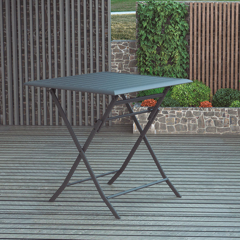 Mesa jardín plegable serie Parma 71X71XH71 CM