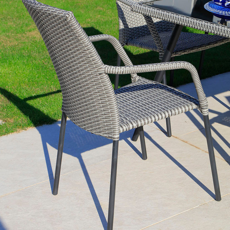 Sillón Jardín Habana Ratán Sintético Con Cojines Exterior