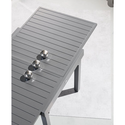 Mesa extensible 90/180 Serie Piazza Grafito